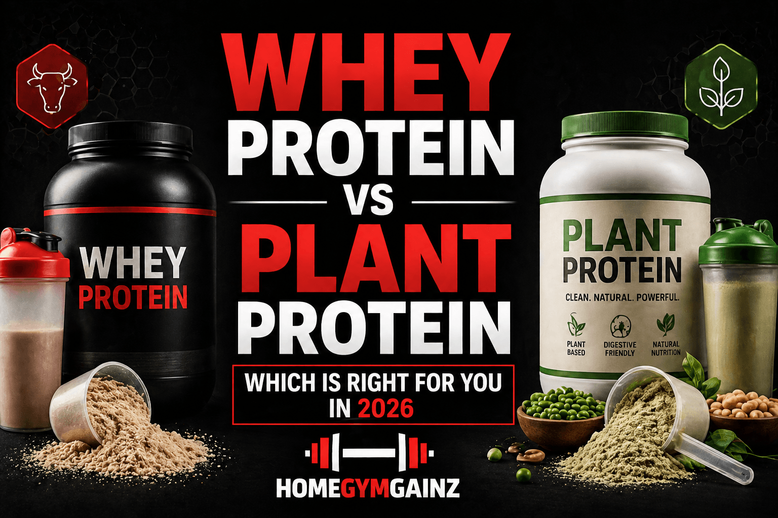 Whey Protein vs Plant Protein — Which Is Right for You in 2026
