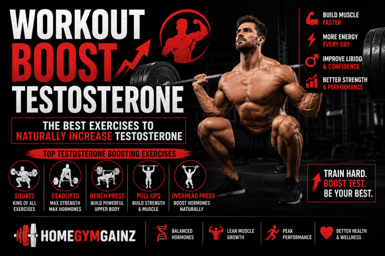 Boost testosterone through powerful exercises